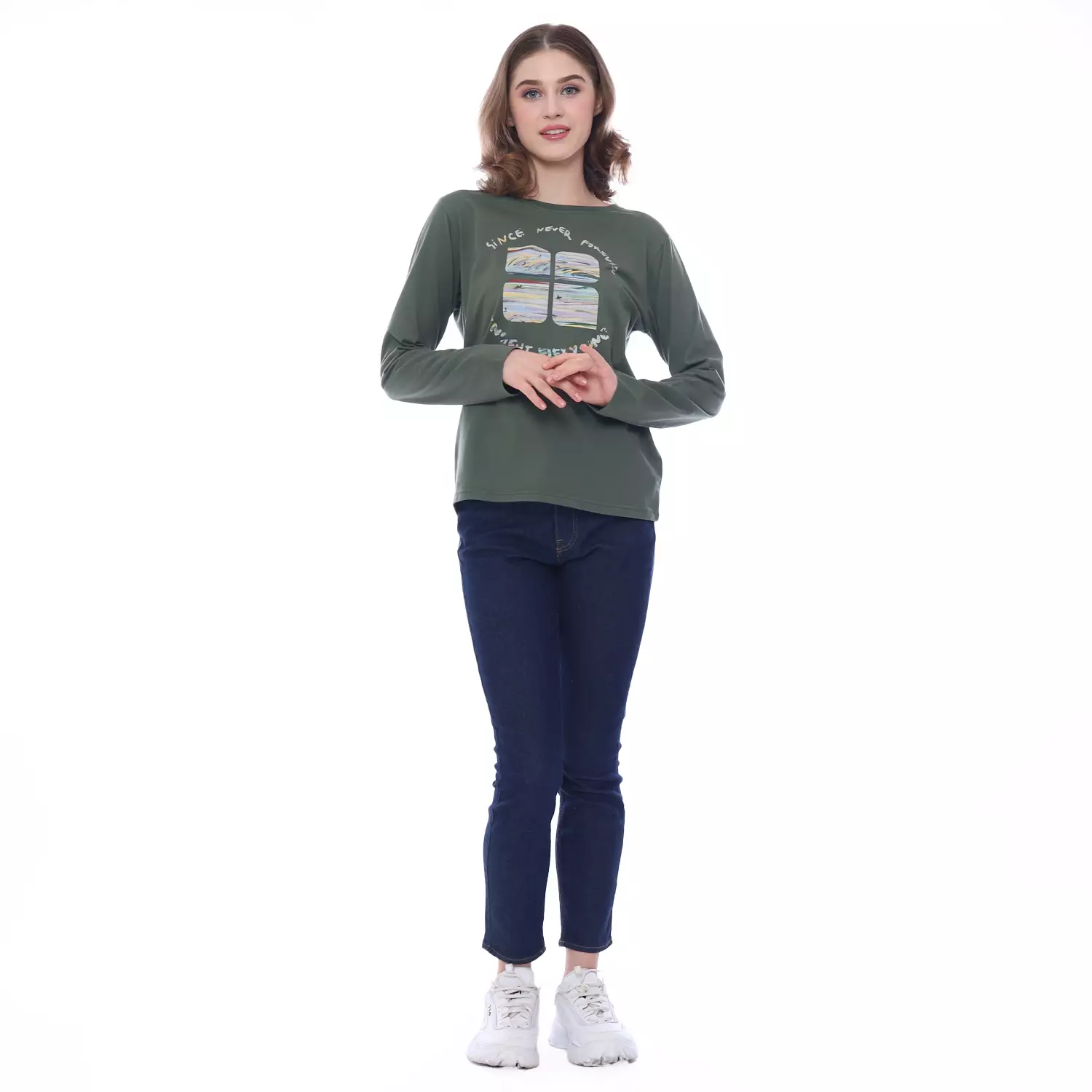 Insight Kaos Lengan Panjang Wanita Attribute Ladies Long Tee Planet Surf