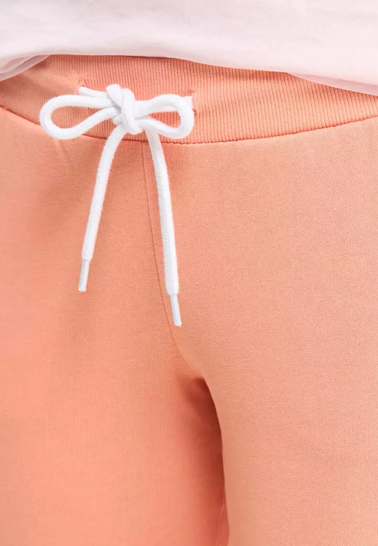 Elasticated Ribbed Band Sweatpants For Women