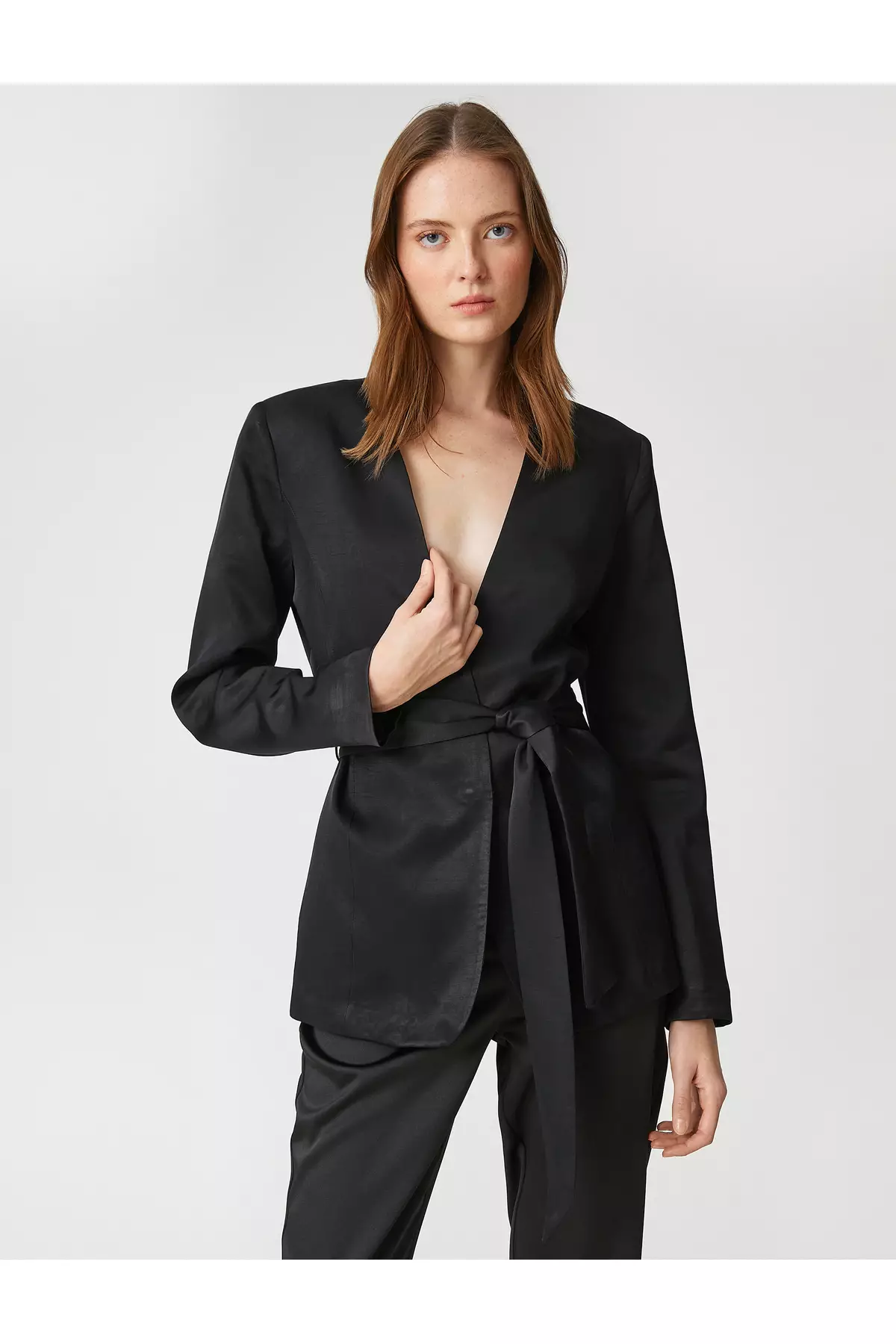 Buy KOTON Kimono Look Jacket Belt 2024 Online | ZALORA Singapore