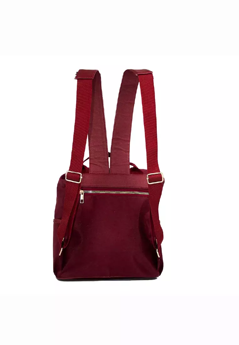 MAYONETTE Eloise Backpack - Tas Fashion Wanita - Women's Backpack - Maroon