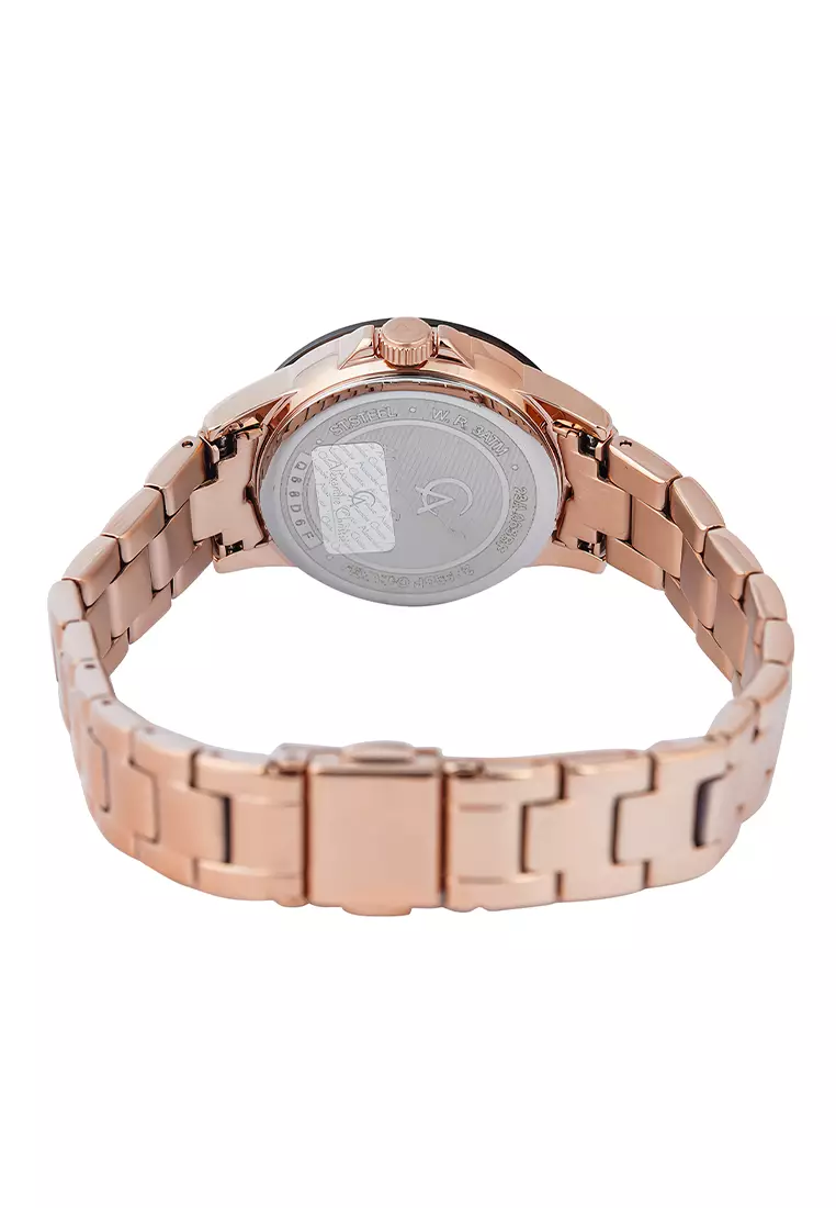 Jam Tangan Wanita Alexandre Christie Ac 2A99 BFBRGDB Rosegold Brown - Stainless Steel