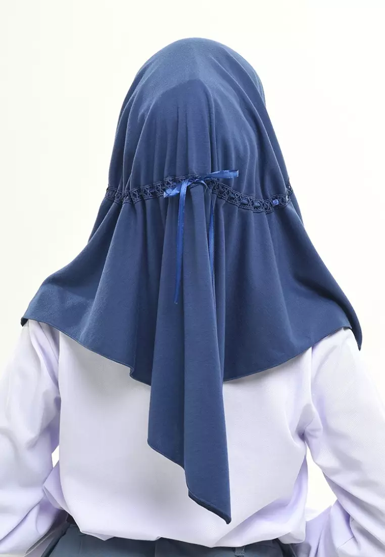 Rabbani - Kerudung Sekolah Instan Aero Exclusive Navy XL