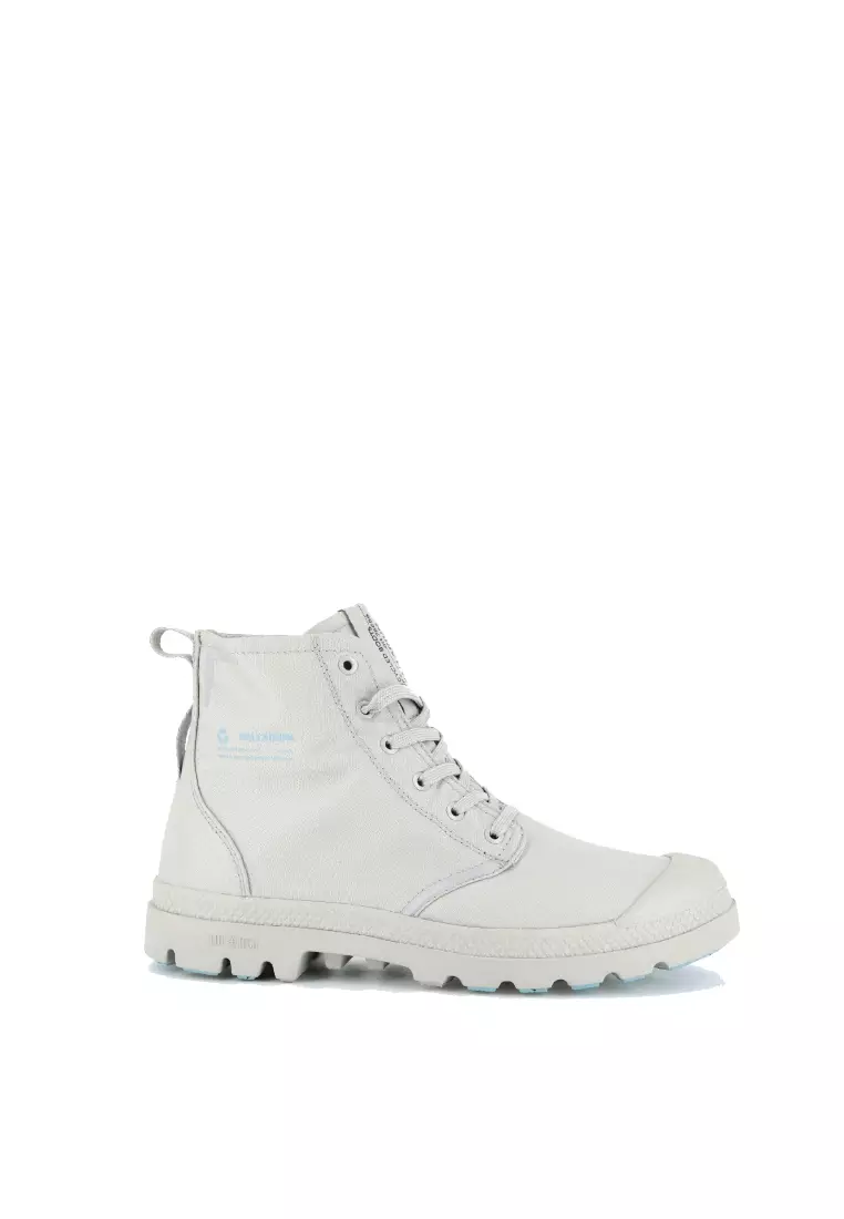 Palladium Pampa SP20 Hi Unisex Lightweight Lace Up Canvas Ankle Boot In Black Size 4