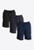 FOREST black Forest Plus Size Stretchable Dri-Fit Sport Shorts Quick Dry Short Pants Men - PL65800-01Black 4A8E6AA37A4938GS_5