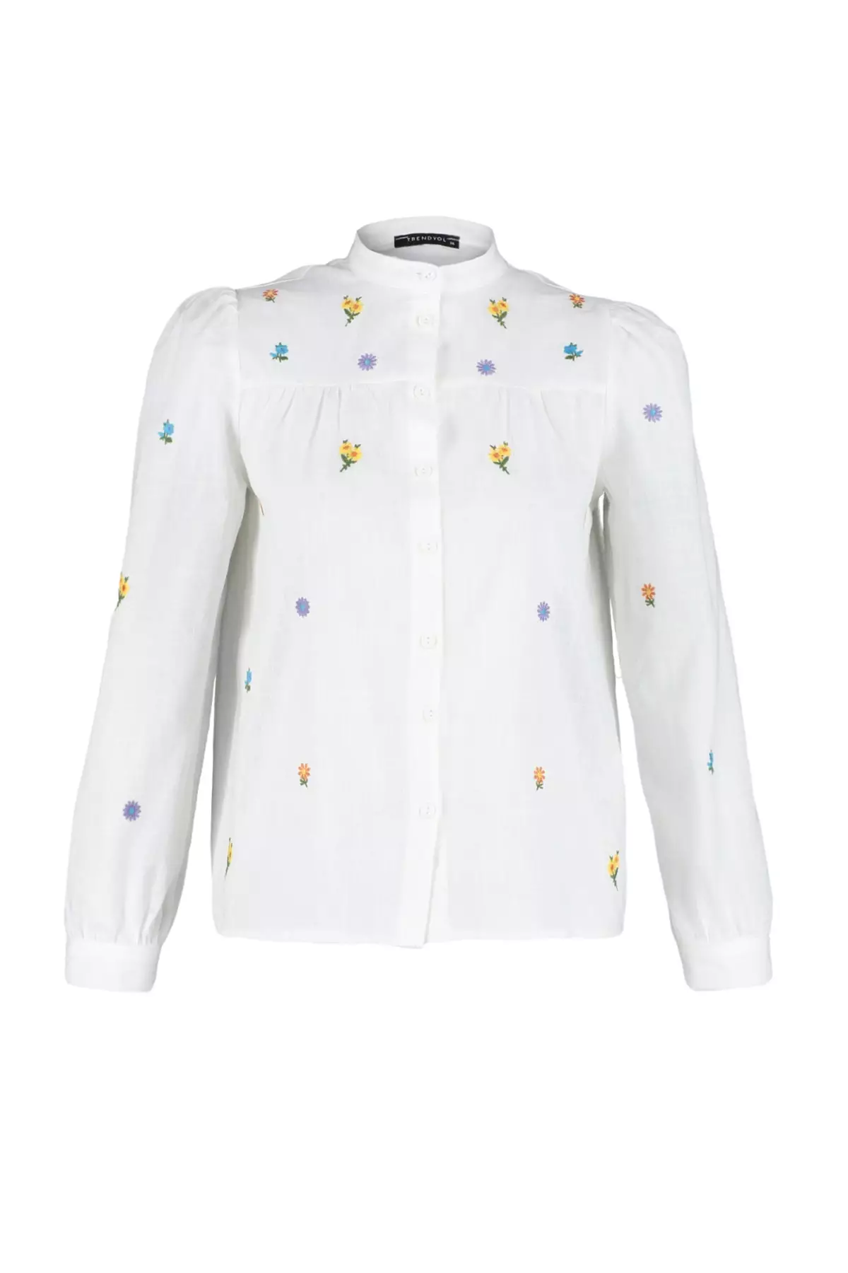Trendyol Basics, Oversize con Colletto a Camicia, Azzurro, 38 Donna