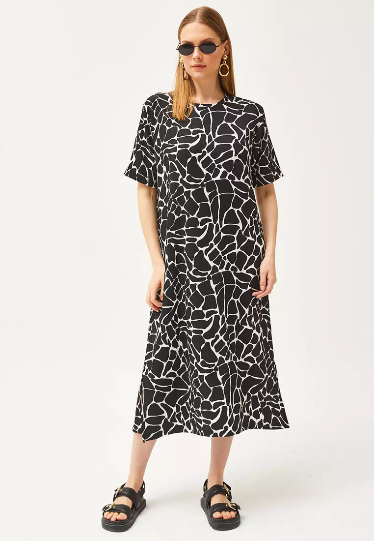 Side Slit Oversize Dress