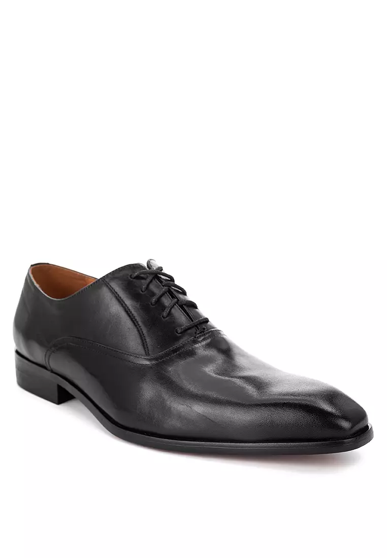 Discount on Bristol Shoes  shoes - SKU: Gilroy Black Captoe Oxford Shoes