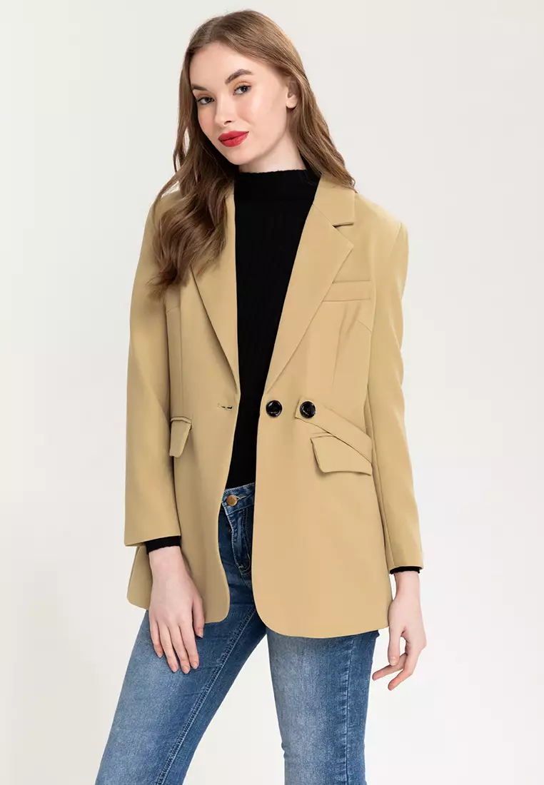 Buy Well Suited Removable Side Strap Blazer 2023 Online | ZALORA ...