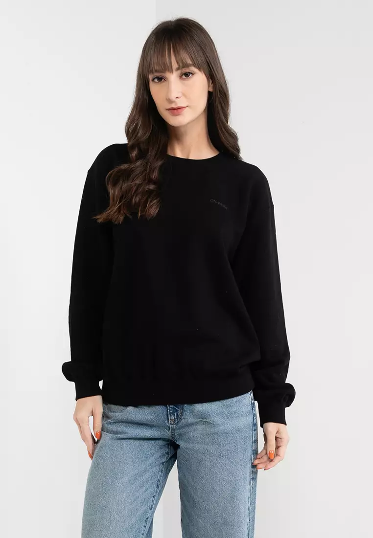 Off the hotsell shoulder crewneck sweatshirt