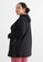 Mis Claire black Mis Claire Plus Size Cergas Active Hoodie Instant Hijab Top - Black 93C8FAA80504E5GS_3