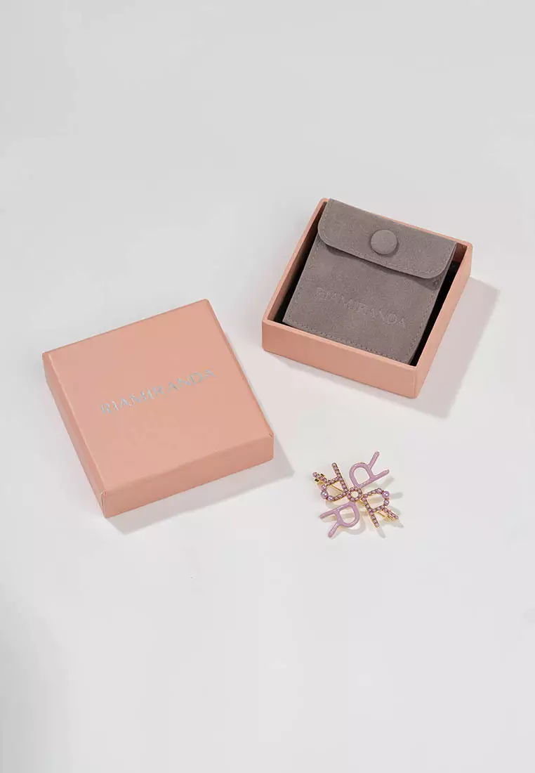 Ria Miranda Lilac Yuna Brooch