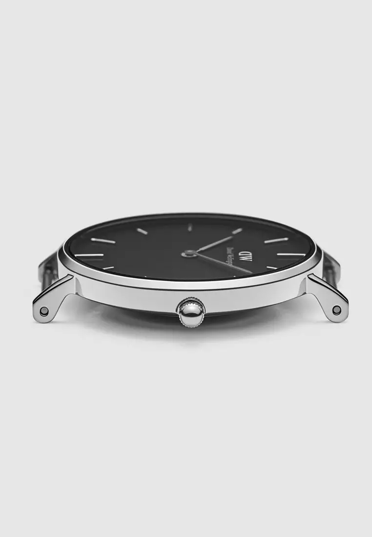 Petite Sterling 32mm Watch Black dial Mesh strap Sliver Female watch Ladies watch Watch for women DW