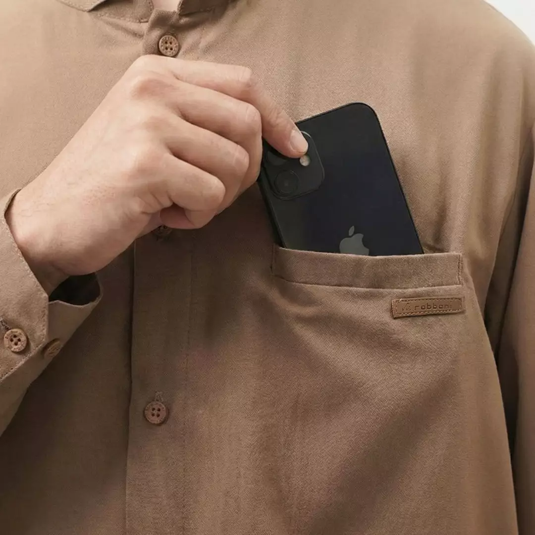 Rabbani - Kemeja Koko Muslim Pria Dewasa Lengan Panjang Razzim Exclusive - Bronch