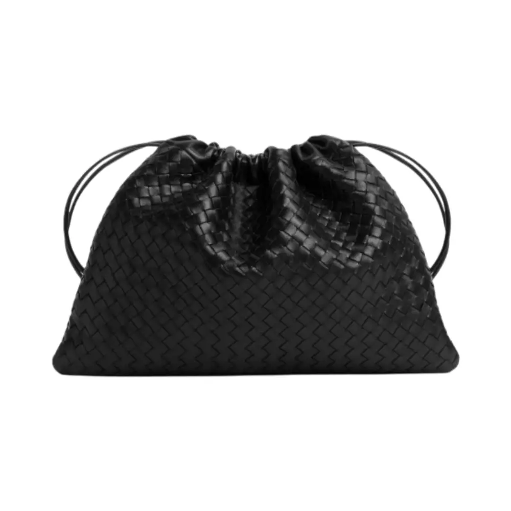 Dustbag Handle Intrecciato Piccolo Black