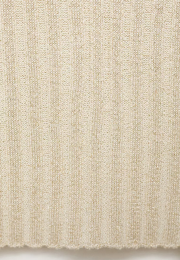 Fine Ribbed Knit Top