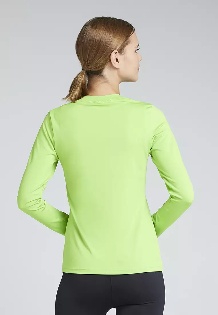 Flexzone Long Sleeves Sport Shirt Women Essential Green