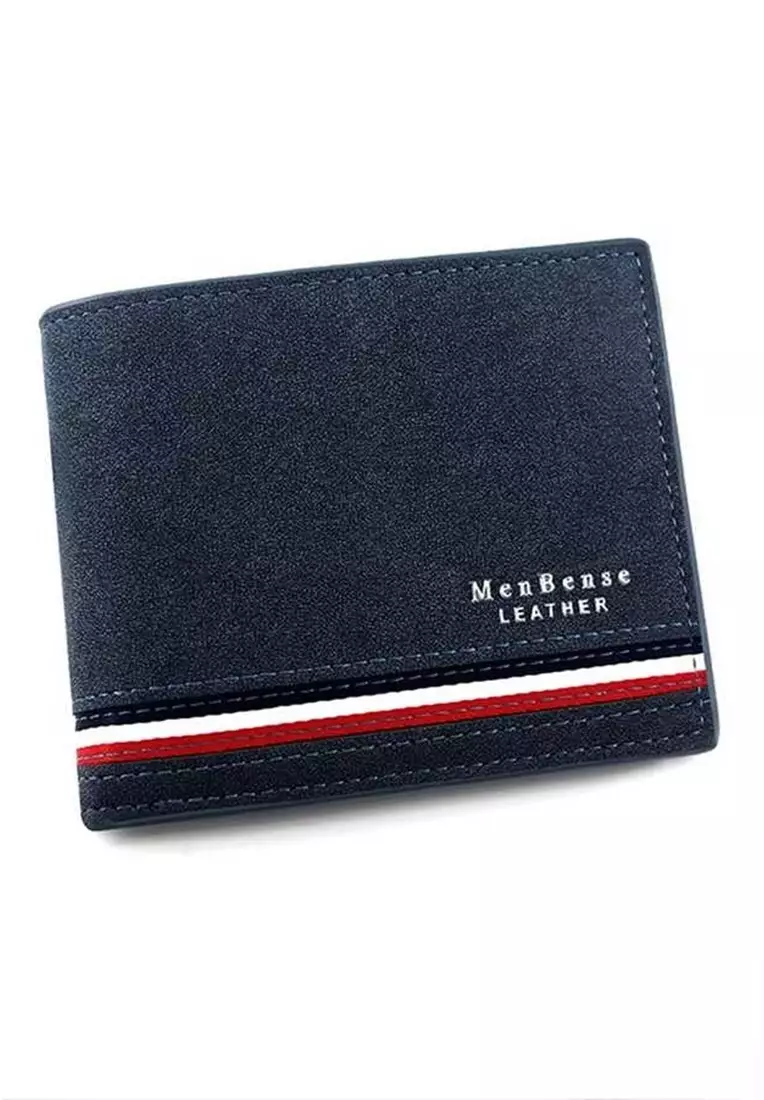 Resyan Dompet Pria Casual Design Elegan Wallet Material Leather ORIGINAL - Blue