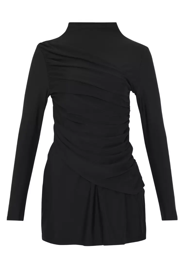 Jual LANUUK LANUUK Diana Modest Swim Dress – Black Original 2025 ...