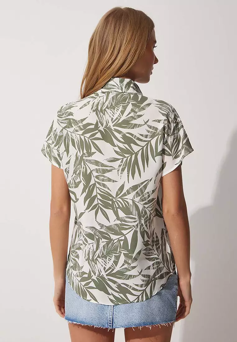 Floral Print Short Sleeve Shirt