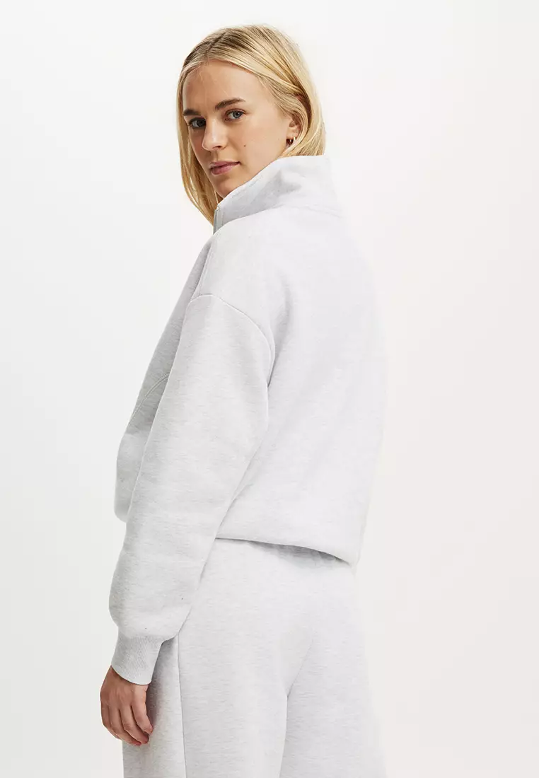 Plush Half Zip Sweatshirt