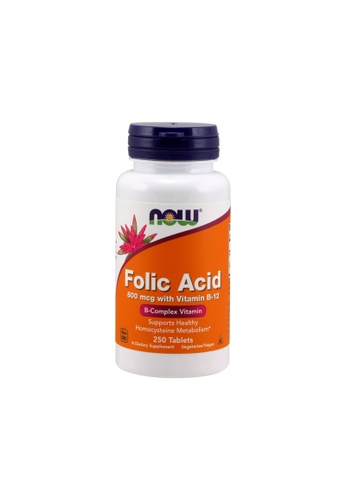 Now Foods Now Foods, Folic Acid with Vitamin B-12, 800 mcg, 250 Tablets 785E1ES4728D84GS_1