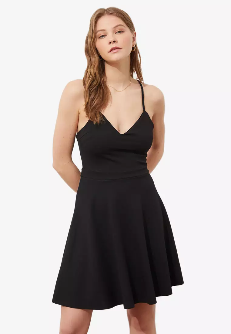 Cut out back skater sales dress