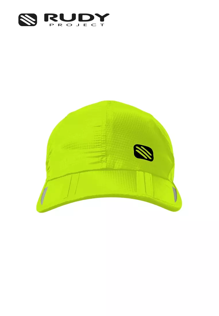Emblem Logo Foldable Cap – Yellow Fluo | Packable | Performance