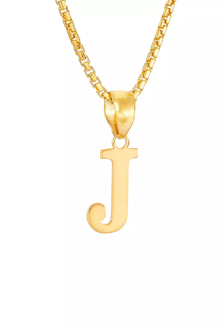 HABIB 916/22K Yellow Gold Alphabet Pendant STP060523(J)