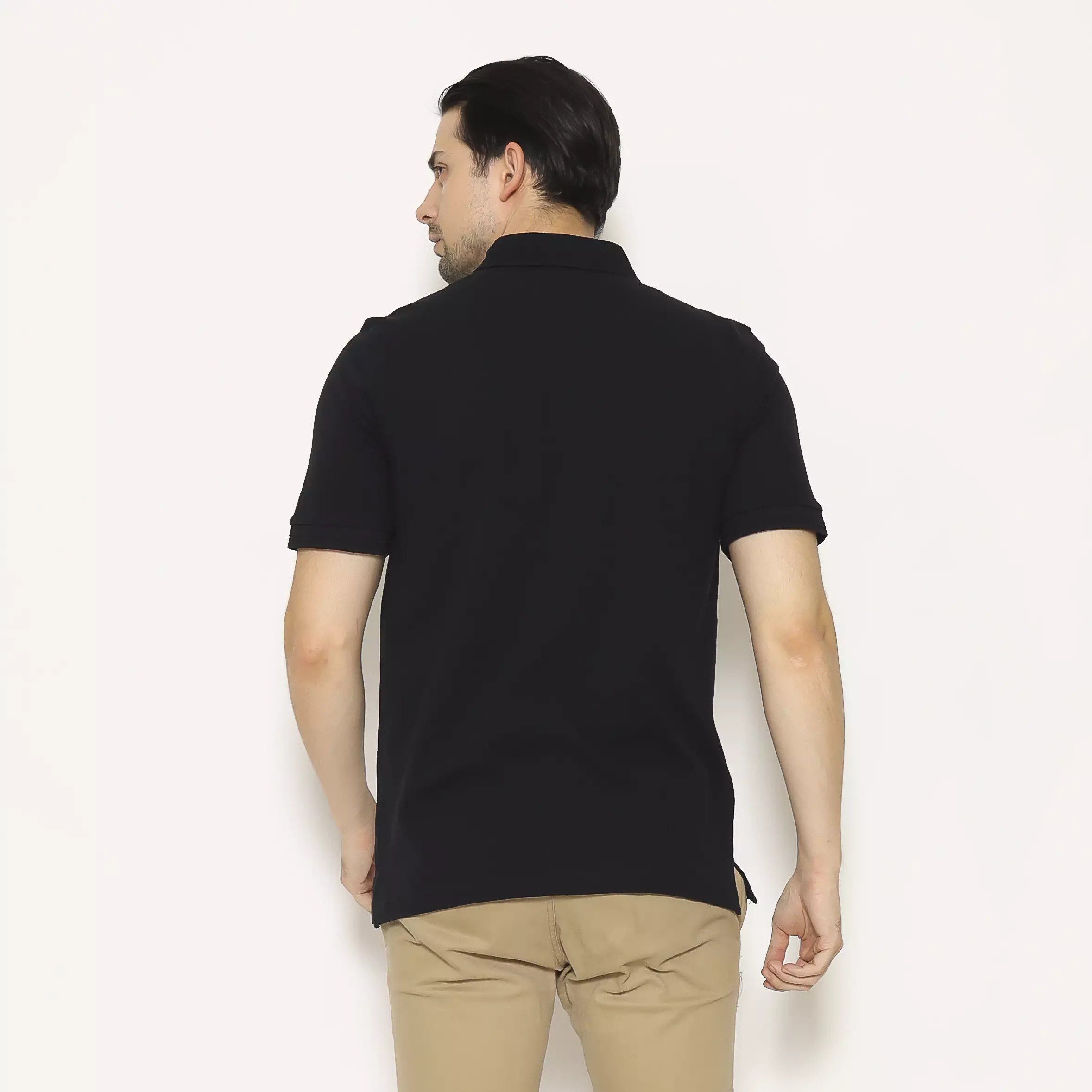 AMK Kaos POLO Solid Lengan Pendek PS ASUKA S/S Black