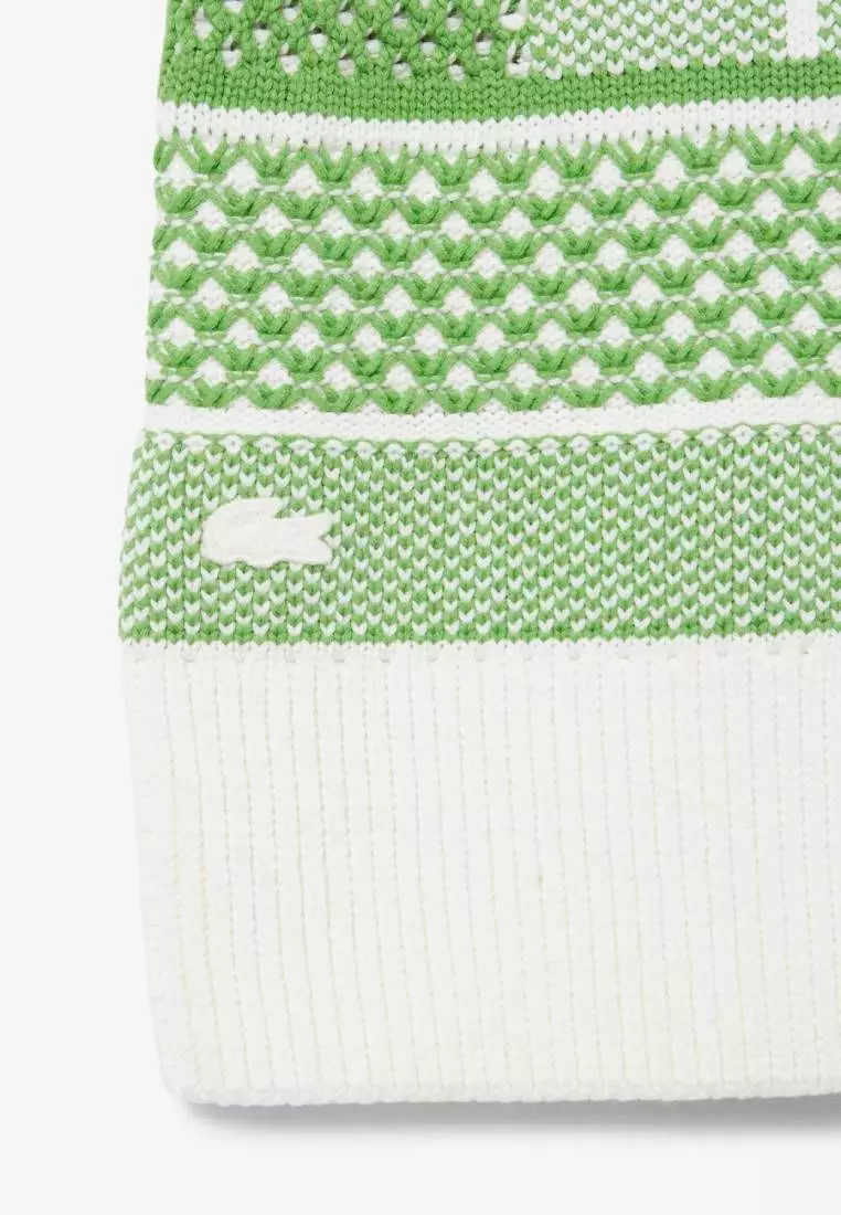 Tennis Court Jacquard Sweater Dress