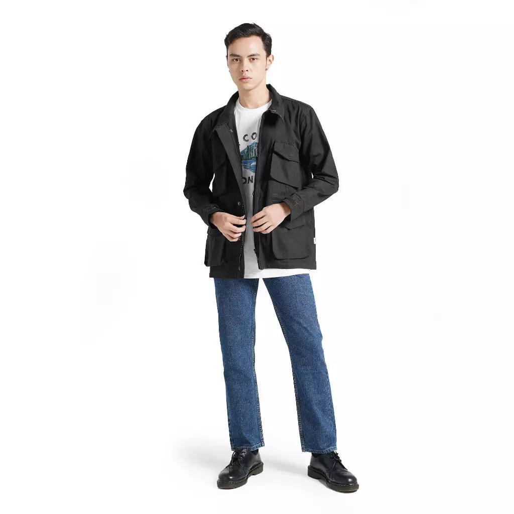 Lee Cooper Long Jacket Darnell Black