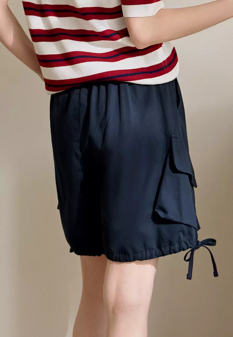 Pure Cotton Elasticated Drawstring Shorts [BA8027]
