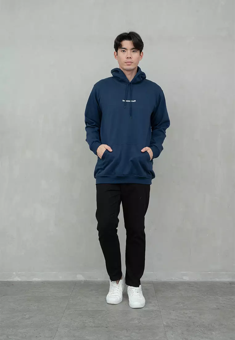 Houseofcuff Jaket Jumper Hoodie Tebal Premium Glow In The Dark Biru Navy