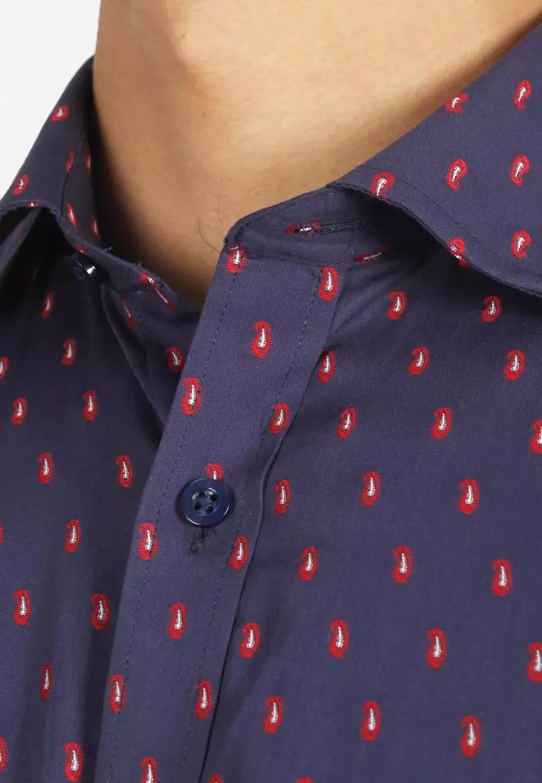 Kemeja Guy Laroche Lengan Panjang Tyree Nav