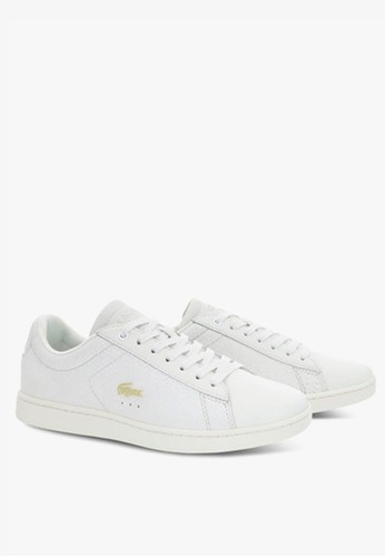 Jual Lacoste Lacoste Women S Carnaby Evo Leather White Sneakers Original Zalora Indonesia