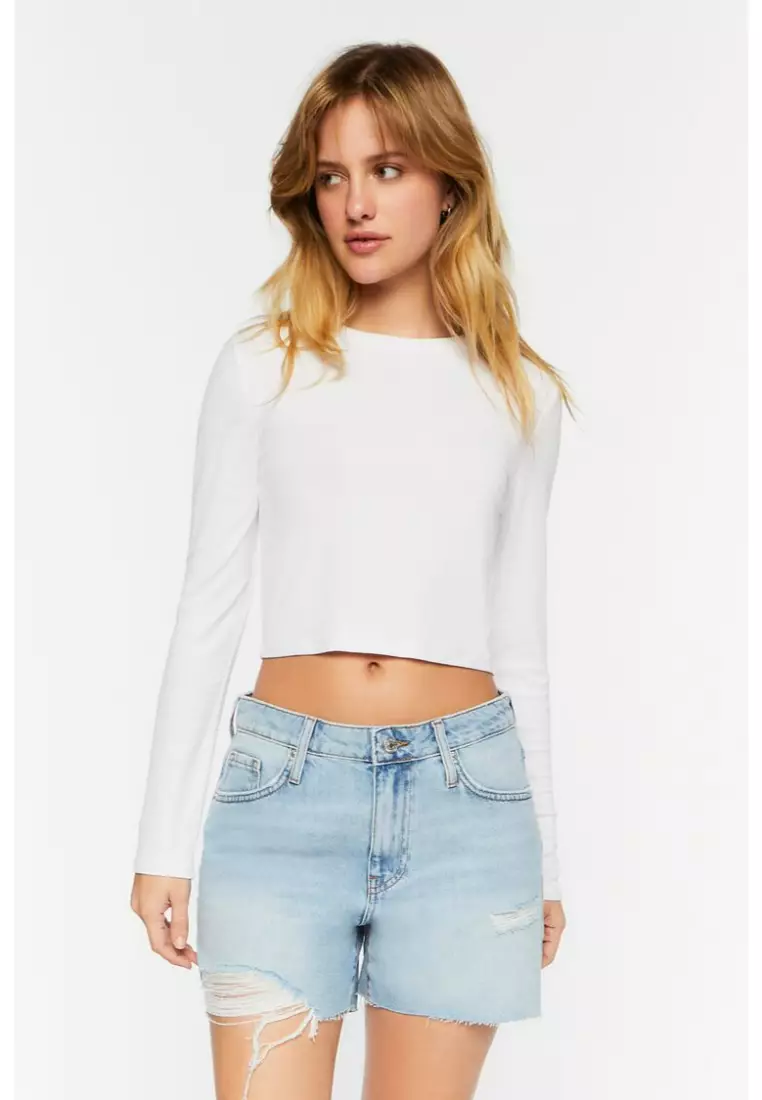 Buy FOREVER 21 Distressed Denim Shorts 2024 Online ZALORA