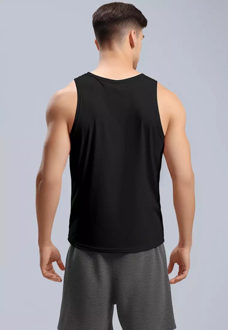 MSA86 Kaos Singlet Kutung Olahraga "do it dont quit" hitam