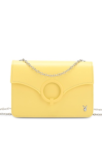 PLAYBOY BUNNY yellow Women's Sling Bag / Shoulder Bag / Crossbody Bag 7E6FDAC2AA9B26GS_1