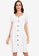 Chictees white Samantha Square Neck Dress 3CAE6AAF20F7FAGS_1