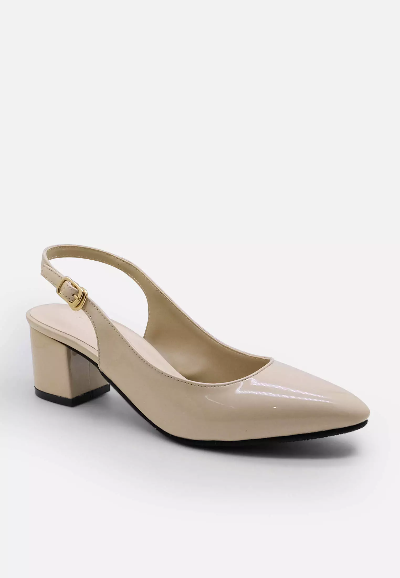 Jual La Vita e Bella Sophia Sepatu Slingback Wanita Block Heels Pointed Toe  Original 2024 | ZALORA Indonesia ®