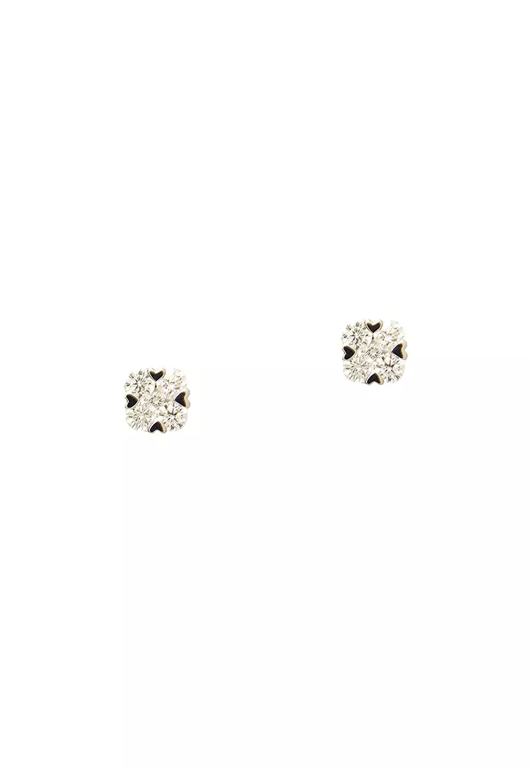 Real small diamond on sale earrings