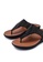 Noveni black Metal Detail Toe Post Sandals 30333SH162470EGS_3