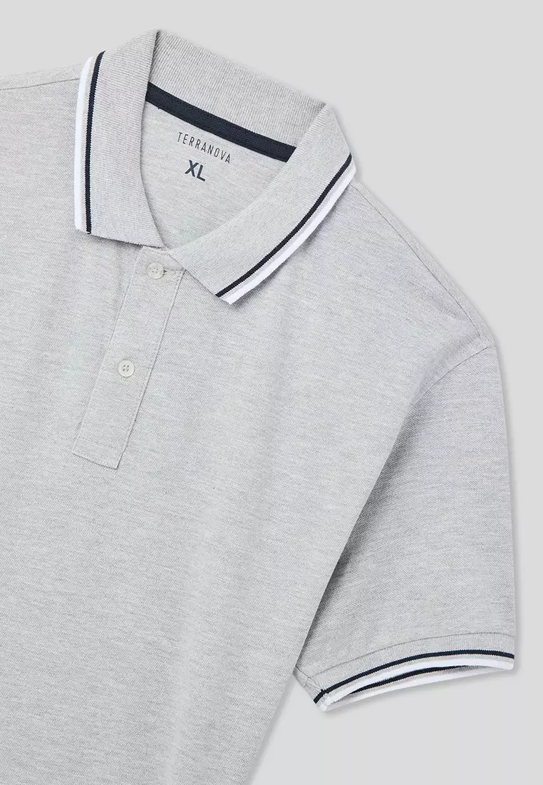 Man Short-Sleeved Polo Shirt