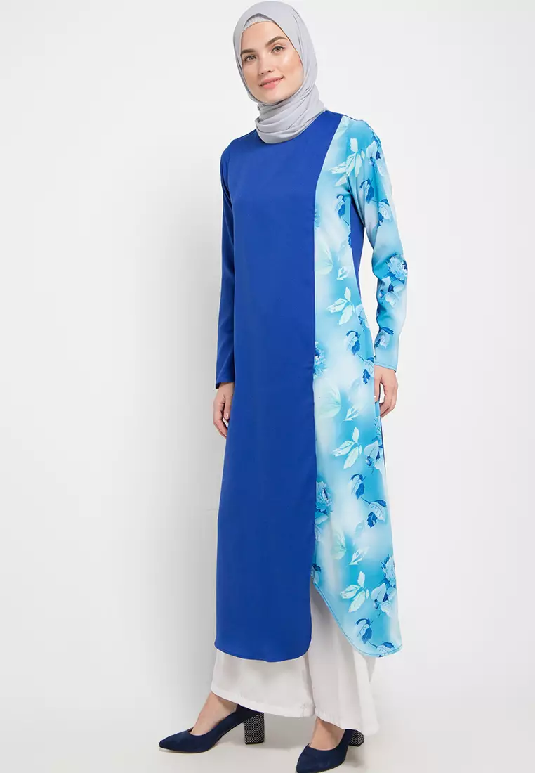 Gina Maxi Dress in Blue - Azzar