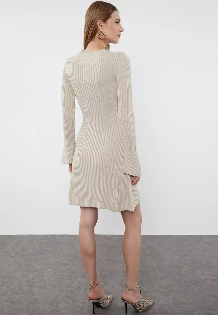 Stone Mini Knitwear A-Line Form Dress Twoaw25El00030