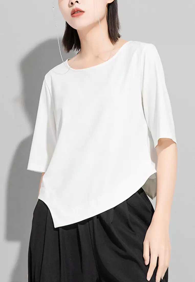 OMMO SQUARE SLEEVE LOOSE TOP - トップス