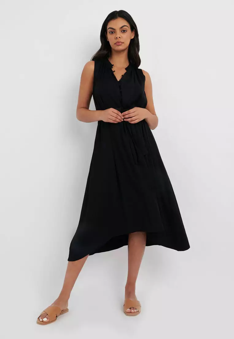 Buy FORCAST FORCAST Wendy Tie-Waist Maxi Dress 2023 Online | ZALORA ...