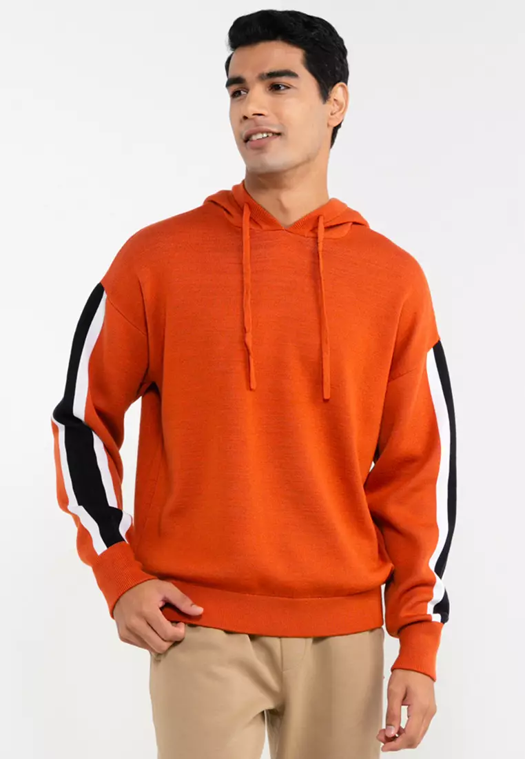 Orange armani clearance exchange hoodie