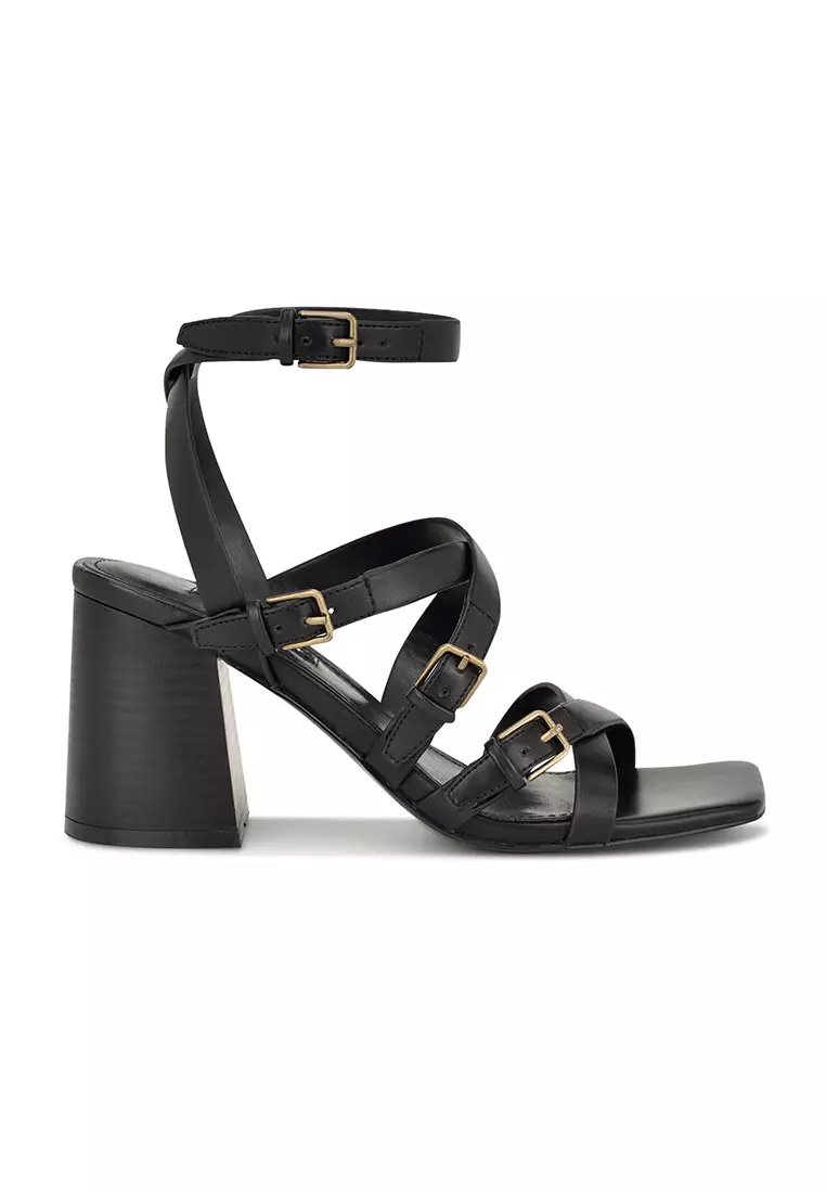 Discount on Nine West  shoes - SKU: Karrly3 Ankle Strap Heeled Sandals  Black
