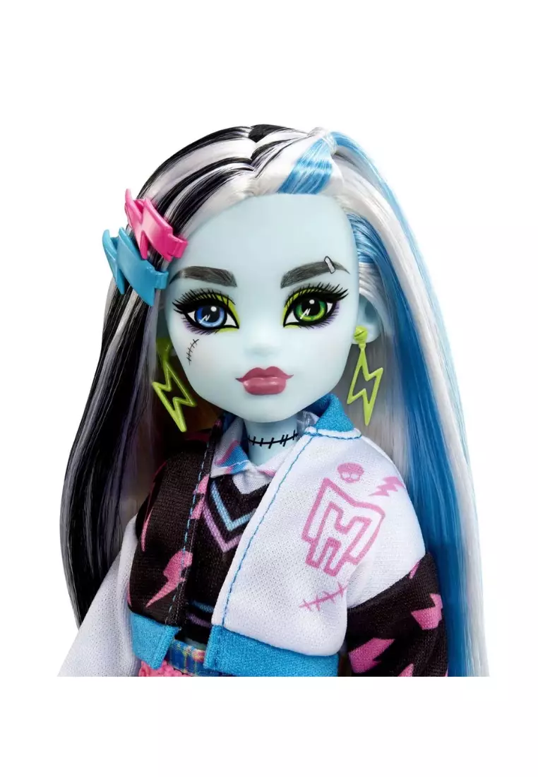 Monster High Frankie Stein Doll with Pet, Blue and Black Streaked Hair